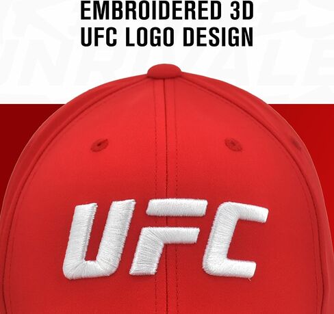 Concept One UFC Baseball Hat, 6 Panel Adult Flex Fit Active Cap with Curved Brim in Saudi Arabia