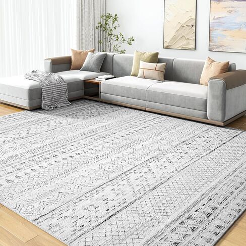 5x7 Area Rugs for Living Room Rugs Machine Washable Rug Neutral Carpet Soft Boho Rug for Bedroom, Large Area Rugs for Playroom Dining Room Rug Office Indoor Grey Rug in Saudi Arabia