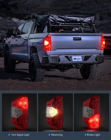 Nilight Taillight Assembly Compatible with 2014 2015 2016 2017 2018 2019 2020 2021 Toyota Tundra Rear Lamp Replacement OE Style Driver Side and Passenger Side, 2 Year Warranty in Saudi Arabia