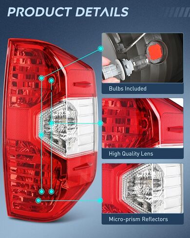 Nilight Taillight Assembly Compatible with 2014 2015 2016 2017 2018 2019 2020 2021 Toyota Tundra Rear Lamp Replacement OE Style Driver Side and Passenger Side, 2 Year Warranty in Saudi Arabia