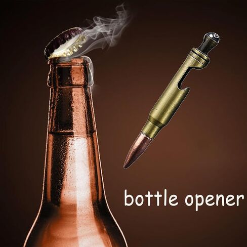 Bullet Bottle Opener Keychain, Bullets Keychain, Car Key Chain for Men/Women, Safety Keychain, Key Chain Charms with 5 Keyrings, Friends Birthday Gift Ideas in Saudi Arabia