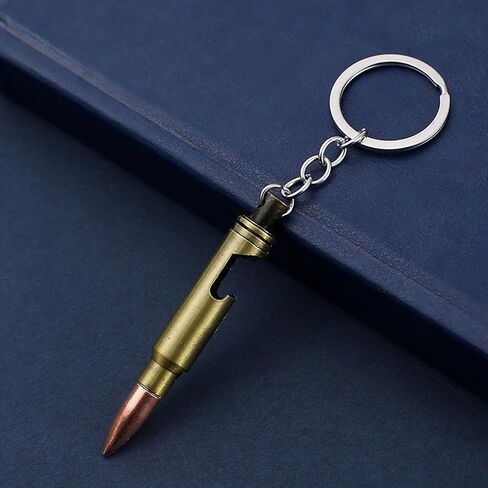 Bullet Bottle Opener Keychain, Bullets Keychain, Car Key Chain for Men/Women, Safety Keychain, Key Chain Charms with 5 Keyrings, Friends Birthday Gift Ideas in Saudi Arabia