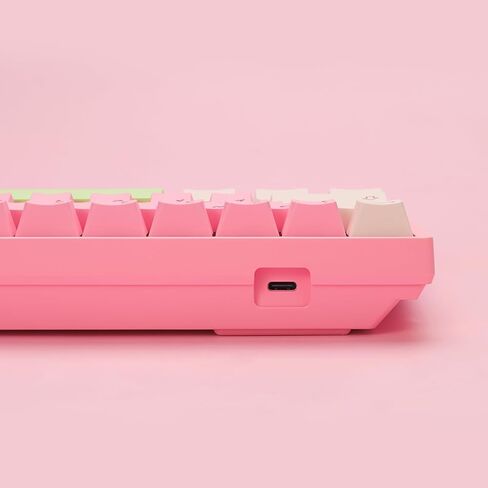 لوحة مفاتيح ألعاب ميكانيكية Akko 3068B Plus Mochi & Dango قابلة للتبديل السريع مع أغطية مفاتيح Cherry PBT، لوحة مفاتيح RGB لاسلكية/سلكية بنسبة 65 بالمائة 68 مفتاحًا، متوافقة مع Mac & Win V3 Cream Blue Pro in Kuwait