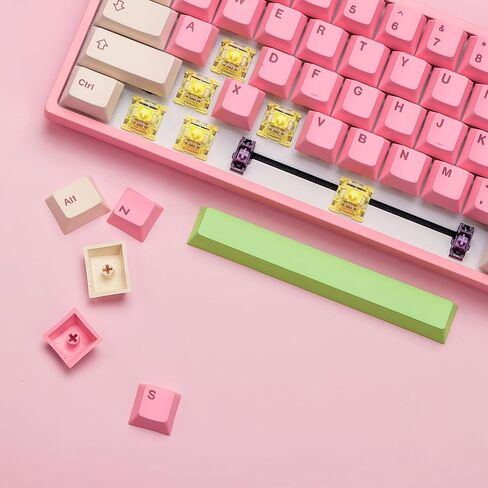 لوحة مفاتيح ألعاب ميكانيكية Akko 3068B Plus Mochi & Dango قابلة للتبديل السريع مع أغطية مفاتيح Cherry PBT، لوحة مفاتيح RGB لاسلكية/سلكية بنسبة 65 بالمائة 68 مفتاحًا، متوافقة مع Mac & Win V3 Cream Blue Pro in Kuwait