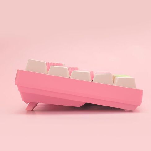 لوحة مفاتيح ألعاب ميكانيكية Akko 3068B Plus Mochi & Dango قابلة للتبديل السريع مع أغطية مفاتيح Cherry PBT، لوحة مفاتيح RGB لاسلكية/سلكية بنسبة 65 بالمائة 68 مفتاحًا، متوافقة مع Mac & Win V3 Cream Blue Pro in Kuwait