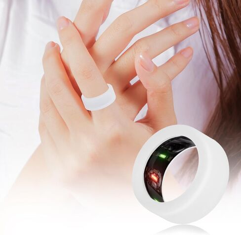 2pcs Silicone Ring Cover Compatible with Oura Ring Gen 3, Round Ring Case Elastic Ring Protection Smart Ring Protector Sleeve Accessories for Oura Ring Working Out(Transparent, M for 11/12/13) in Saudi Arabia