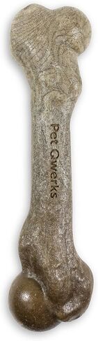 Pet Qwerks Zombie BarkBone - Bamboo BarkBone for Moderate Chewers - Peanut Butter Flavor - 4" in Kuwait