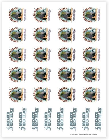 Lifeway Kids VBS 2024 Breaker Rock Beach Logo Stickers: 10 Sheets in Kuwait