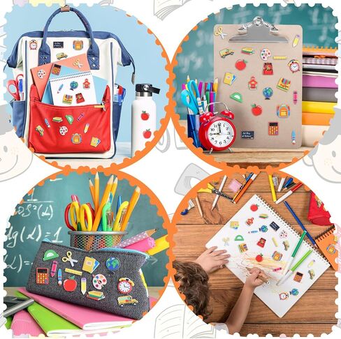 200 Pcs Back to School Felt Stickers First Day of School Stickers Self Adhesive Felt Stickers for Kids Back to School Party Scrapbooks Cardmaking DIY Crafts Teacher Classroom Supplies in Saudi Arabia