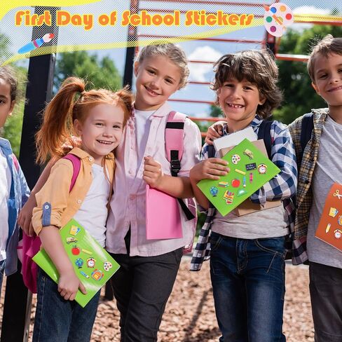 200 Pcs Back to School Felt Stickers First Day of School Stickers Self Adhesive Felt Stickers for Kids Back to School Party Scrapbooks Cardmaking DIY Crafts Teacher Classroom Supplies in Saudi Arabia