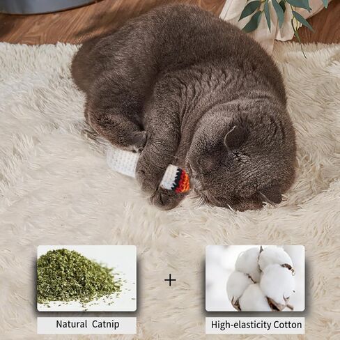 لعبة النعناع البري للقطط المشتركة النعناع البري اليدوية الكروشيه النعناع البري شغل القط كيكر لعبة التسنين مضغ in Kuwait