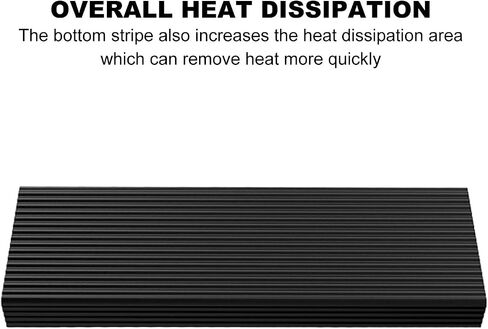 M.2 2280 SSD Heatsink، M.2 PCIE NVMe SSD Heat Sink، Computer PC PCIE M2 SSD Cooler for 980 Plus SN850 SN750 SN570 Firecuda 530، أسود (فضي) in Saudi Arabia