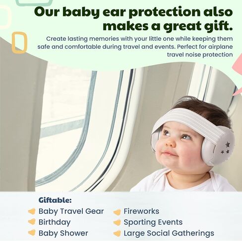 Baby Noise Cancelling Headphones - Baby Ear Muffs Noise Protection | Infant Ear Protection For Toddlers 0-36 Months in Saudi Arabia