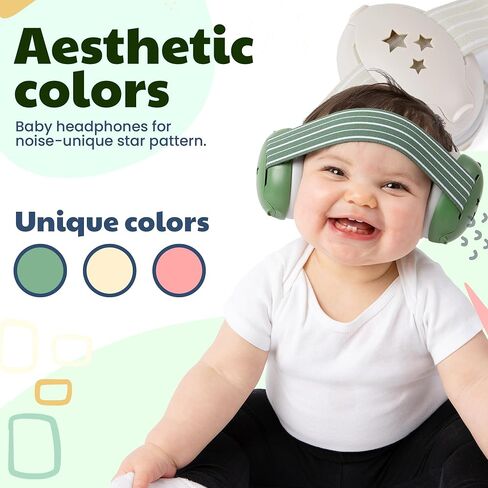 Baby Noise Cancelling Headphones - Baby Ear Muffs Noise Protection | Infant Ear Protection For Toddlers 0-36 Months in Saudi Arabia