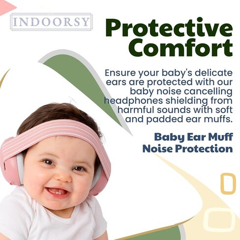Baby Noise Cancelling Headphones - Baby Ear Muffs Noise Protection | Infant Ear Protection For Toddlers 0-36 Months in Saudi Arabia