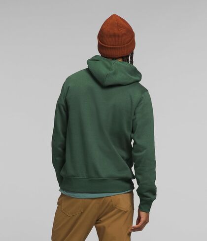 سترة بغطاء رأس كبيرة الحجم للرجال من THE NORTH FACE بنصف قبة، بإبرة صنوبر/طباعة أوراق شجر ساقطة ضبابية، مقاس X-Large in Saudi Arabia