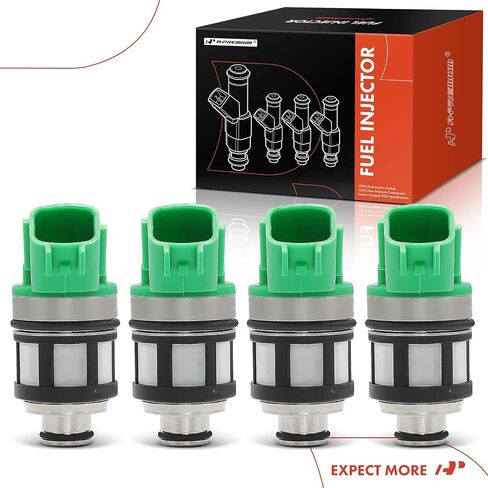A-Premium Fuel Injectors Set of 4 Compatible with Nissan Frontier 1998-2004, Xterra 2000-2004, Pickup 1996-1997, 2.4L, Replace# FJ397 in Saudi Arabia