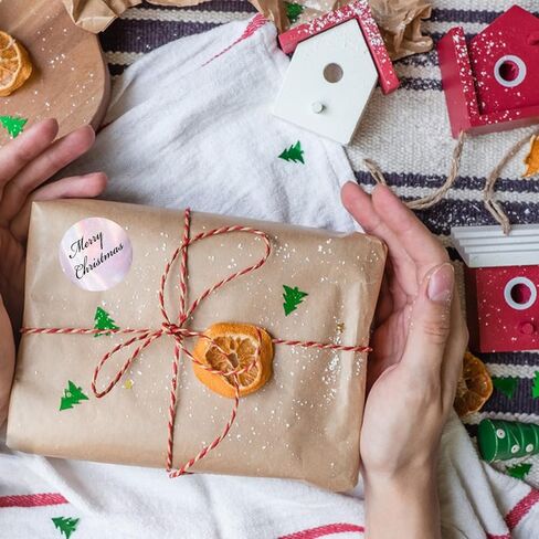 ملصقات حرارية مقاس 2 بوصة، 1200 قطعة من الملصقات المستديرة ذاتية اللصق، ملصقات ملصقات حرارية مباشرة باللون الوردي، لملصقات الطابعة الحرارية، تصميم شعار DIY، ملصقات المخزون، رمز الاستجابة السريعة، العنوان، بطاقة سعر الاسم in Kuwait