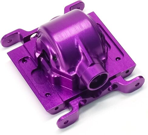 TREAL Aluminum 7075 Center Differential w/Cover Gear Box Housing for Losi 1/18 Mini LMT(Black) in Saudi Arabia