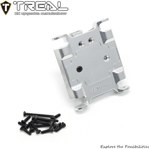 TREAL Aluminum 7075 Center Differential w/Cover Gear Box Housing for Losi 1/18 Mini LMT(Black) in Saudi Arabia