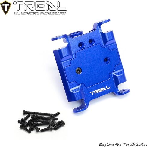 TREAL Aluminum 7075 Center Differential w/Cover Gear Box Housing for Losi 1/18 Mini LMT(Black) in Saudi Arabia