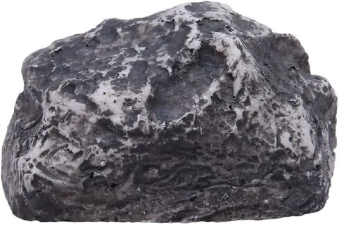إخفاء مفتاح احتياطي من الصخور المزيفة باللون الرمادي والأسود، يبدو آمنًا ويشعر وكأنه صخرة حجرية حقيقية، آمن للحديقة الخارجية أو الفناء، آمن للحدائق والساحات والجيوكاشينغ (عبوة واحدة) in Kuwait