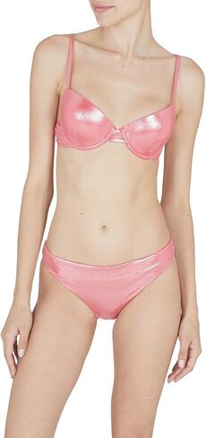 Emporio Armani Women's Standard Dot Foil Lycra Sculpture Bra and Brief Bikini in Saudi Arabia