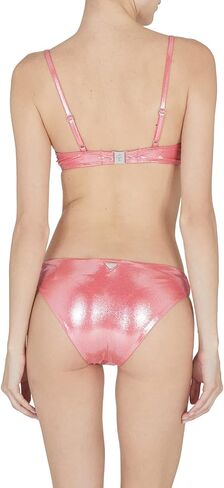 Emporio Armani Women's Standard Dot Foil Lycra Sculpture Bra and Brief Bikini in Saudi Arabia