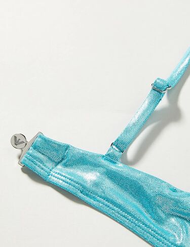 Emporio Armani Women's Standard Dot Foil Lycra Sculpture Bra and Brief Bikini in Saudi Arabia