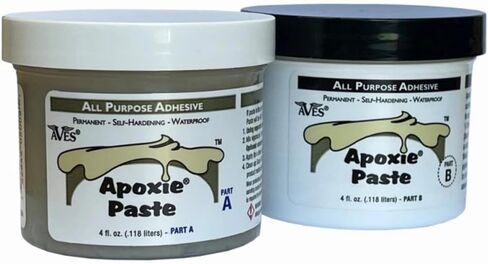 معجون لاصق متوسط ​​الحجم مقاوم للماء من Aves Apoxie مكون من جزأين (A & B) لملء معظم المواد وربطها وختمها وتخصيصها وتصنيعها - 8 أونصة in Kuwait