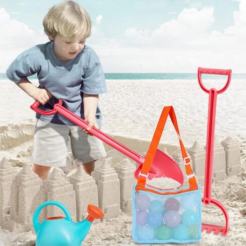 Beach Toy Mesh Bag Kids Shell Collecting Bag Beach Sand Toy Totes for Holding Shells Beach Toys Sand Toys Swimming Accessories for Boys and Girls(Set of 3 Bags with 3pcs Flower-Shaped Ornaments ) in Saudi Arabia