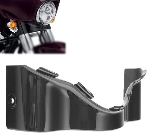 تنورة WOWTK الخارجية الانسيابية، زخرفة سفلية بجناح الخفاش تناسب موديلات Harley Electra Glide وStreet Glide وUltra Limited FLHXSE FLHTKSE FLHT FLH FLHX FLHXS FLHTK موديلات 2014-2024، أسود لامع in Saudi Arabia