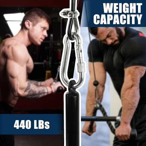 Luwint Fitness Pulley Cable Replacement, 79'' 118'' 157'' Adjustable Gym Cable for Pulley Machine System Thick 6mm Steel Adjustable Rope with Stopper Ball for Home Gym Workout Machine Pulley Accessory in Saudi Arabia