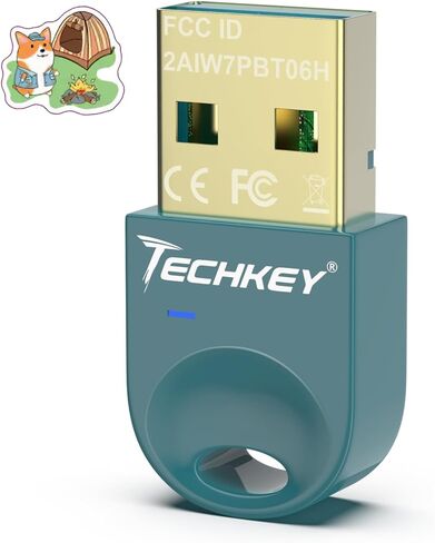 USB Bluetooth Adapter 5.3 for Desktop PC, Really Plug & Play Mini Bluetooth V8 EDR Dongle Receiver & Transmitter for Laptop Computer Bluetooth Windows 11/10/8.1-Kelly in Saudi Arabia