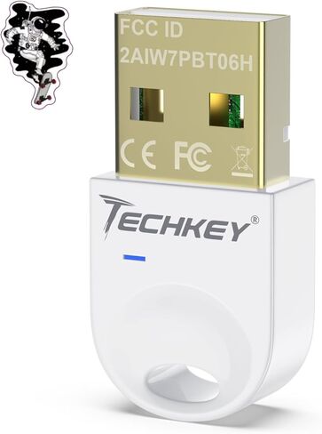 USB Bluetooth Adapter 5.3 for Desktop PC, Really Plug & Play Mini Bluetooth V16 EDR Dongle Receiver & Transmitter for Laptop Computer Bluetooth Windows 11/10/8.1-Blue White in Saudi Arabia
