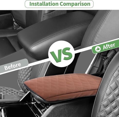 JeCar Armrest Cover PU Leather Center Console Cushion Pad Compatible with Jeep Grand Cherokee 2022 2023, Carbon Fiber Finish in Kuwait