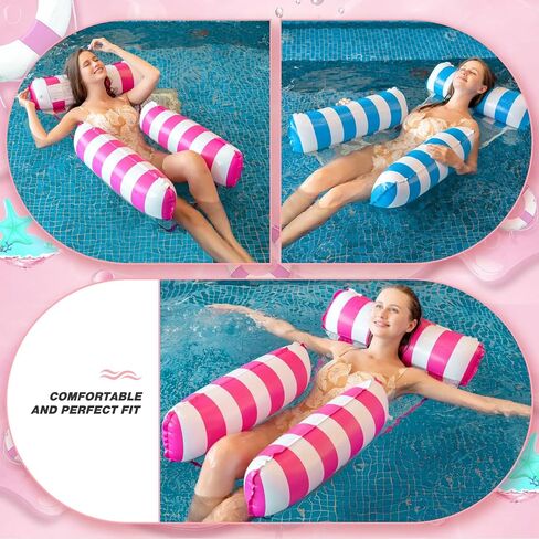 1 Pack Inflatable Pool Floats Adult, 4-in-1 Multi-Purpose Pool Float Water Hammock with Cup Holders, Pool Floaties for Adults Swimming Pool Lake Beach in Saudi Arabia