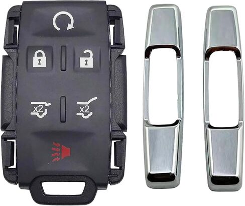 Replacement Key Fob Cover Case fit for 2014-2021 Chevy Silverado Colorado GMC Canyon SLT Sierra Keyless Entry Remote Control Key Fob Shell M3N-32337100 (4 Button) in Saudi Arabia