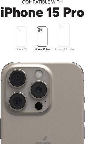 mophie Juice Pack iPhone 15 Pro Battery Case - Legendary Power & Protection - Up to 50% Extra Battery, 6ft Drop Safety, Eco-Friendly Design, Black in Saudi Arabia