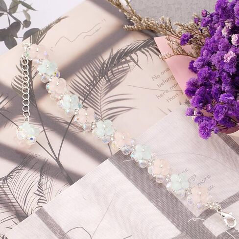 "Enchanting Forest Series Bracelet - Lavender Hand Chain with Tender Purple Flowers, Essential for Summer Girls, Perfect for Graduation Season, Back to School, Shining Like Stars, Bursting with Vibrant Colors" in Saudi Arabia