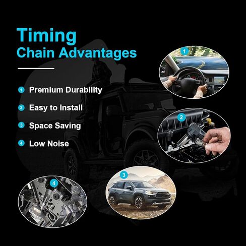 مجموعة ضرس تروس VVT لسلسلة التوقيت لسيارة Toyota Corolla 2009-2015 Matrix 2009-2013 Prius 1.8l 1ZR 2ZR in Kuwait