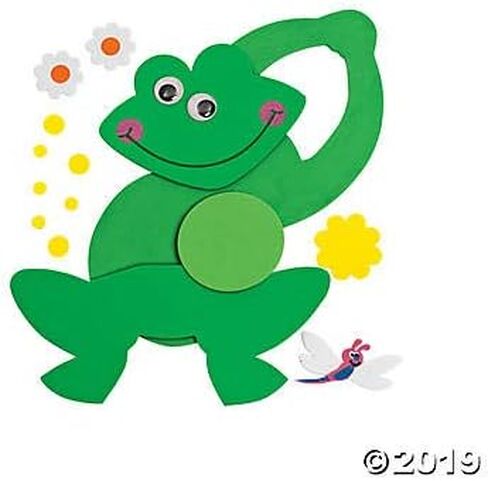Fun Express Frog Shaped Doorknob Hanger Craft Kit - Makes 12 - Crafts for Kids in Saudi Arabia