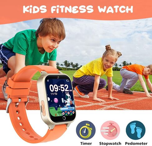 Smart Watch for Kids, Toys Game Watch for Age 4-12 Kids, Toddler Watch with Alarm Clock Music Video Player Camera Pedometer, Boys Girls Birthday Gift for 4-12 Year Old in Saudi Arabia