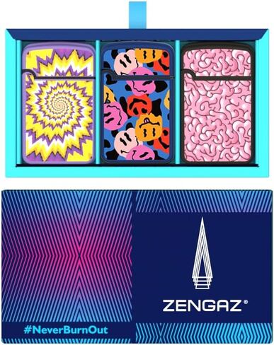 3 Pack Cool Torch Lighters - Refillable Butane Lighter, Windproof Jet Flame, Rubberized Matte Finish, No Flint for Men & Women Plus, Chill Bites, 3-Count (Without Gas) in Saudi Arabia