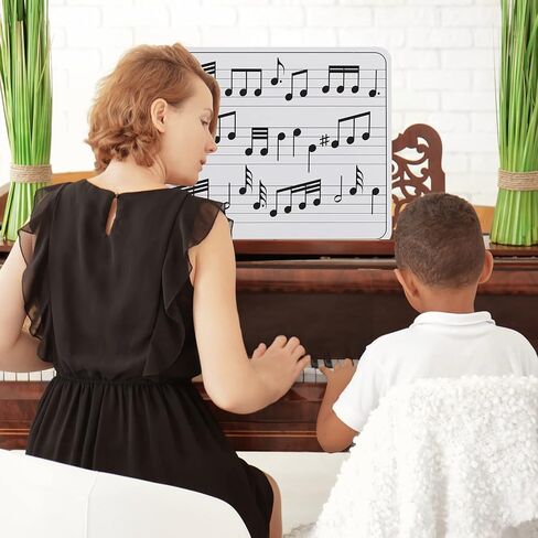 24 Pcs Dry Erase Music Staff White Boards Double Sided Musical Notes Whiteboard 9x12 in Dry Erase Lapboards Classroom Whiteboards for Students Music Staff Whiteboard with 24 Erasers for Kids Musicians in Saudi Arabia