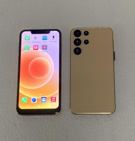 6.11 inch Screen，Y200 Android Smartphone ，Dual SIM Card，1G RAM 16G ROM，Only Supports Dual SIM Card Frequency Band of 3GWCDMA ：850/2100MHZ，Unlocked Cell Phone（Gold） in Saudi Arabia