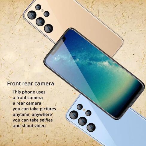 6.11 inch Screen，Y200 Android Smartphone ，Dual SIM Card，1G RAM 16G ROM，Only Supports Dual SIM Card Frequency Band of 3GWCDMA ：850/2100MHZ，Unlocked Cell Phone（Gold） in Saudi Arabia