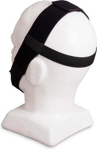 LIfeSource Premium Chin Strap for CPAP Users, Chin Strap for Snoring Solution, Made in USA, Breathable, Adjustable, Latex Free, Comfortable Sleep Support for Men & Women, Snoring Support, Black in Saudi Arabia