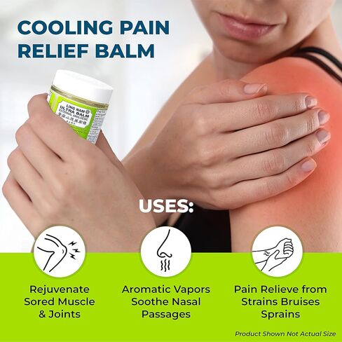 Ultra Balm External Analgesic, for Cooling Pain Relief Simple Backache Arthritis Strains Bruises Sprain, Muscle Pain, Muscle Soreness,0.7oz/19.8g in Saudi Arabia