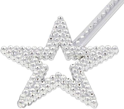 2 Pcs Plastic Star Magic Wands Glitter Princess Wands Fairy Angel Sticks Christmas Cosplay Wands Costume Props for Birthday Party Golden in Saudi Arabia